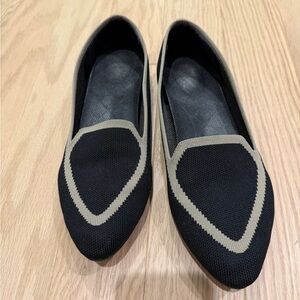 Birdies Elegant Black and Tan Washable Flats